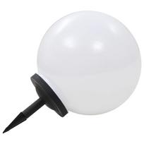 Saulės energija įkr. led lauko šviestuvas, 40cm, sfer., įv. sp.