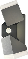 Tope Lighting Sieninis LED lauko šviestuvas su mikrobangų judesio davikliu "SOMASENS" 2x6W