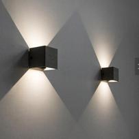 10W IP65 Juodas LED lauko šviestuvas atsparus vandeniui kvadratinis
