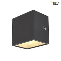 slv SITRA CUBE WL, LED lauko paviršinio montavimo sieninis šviestuvas, antracito spalvos, IP44, 3000K, 10W