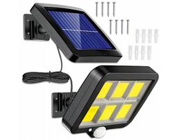 Lauko gatvės šviestuvas 80 W 1200 lm maitinamas saulės energija
