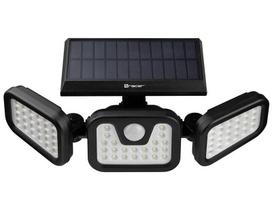 LED lauko šviestuvas su saulės kolektoriumi, su judesio jutikliu