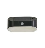 Lauko sieninis šviestuvas Searchlight Solar 67421BK-PIR, 1 vnt.
