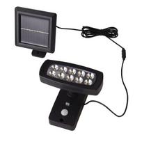 Lauko sieninis šviestuvas Searchlight Solar 67423BK-PIR, 1 vnt.