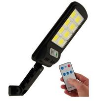 Soliarinis lauko šviestuvas su pultu COB 120 LED su tamsos ir judesio jutikliu