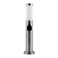 sodo lizdas - Lauko sodo šviestuvas E27 INOX PIPE 65cm su 230V lizdu Lilium Lumiled - 1 nuotrauka