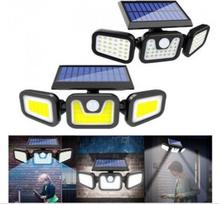 led lauko sviestuvas su judesio jutikliu - Gatvės lauko LED saulės šviestuvas su judesio ir sutemų jutikliu KX4995 - 1 nuotrauka