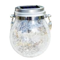 Lauko LED šviestuvas Garden Solar Lantern/ Hanging Solar, L dydis, baltas