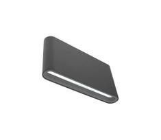 LED sieninis lauko šviestuvas FLOW 2xLED/6W/230V IP54 3000K antracitas