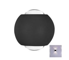 LED sieninis lauko šviestuvas LED/2W/230V 4000K IP54 juoda