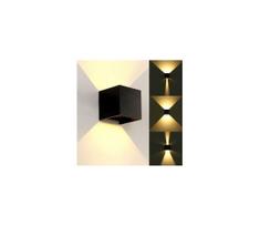LED sieninis lauko šviestuvas KREON 2xLED/3W/230V IP54 3000K juoda