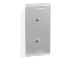 Telefunken 307704TF - LED sieninis lauko šviestuvas 2xLED/3W/230V IP44 sidabras