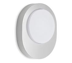 Telefunken 312004TF - LED sieninis lauko šviestuvas LED/8W/230V IP44 sidabras