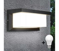 LED sieninis lauko šviestuvas NEELY 1xE27/10W/230V 3000K IP54 antracitas