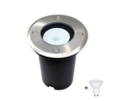 LED Lauko įvažiavimos šviestuvas 1xGU10/6W/230V IP67 matinis chromas