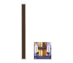 LED Lauko sieninis šviestuvas LED/17W/230V 3000K IP65 rudas