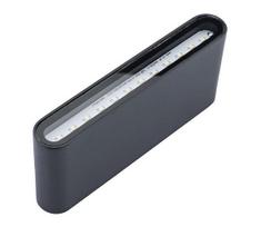 Lauko LED sieninis šviestuvas FLOW LED/6W/230V IP54 juodas