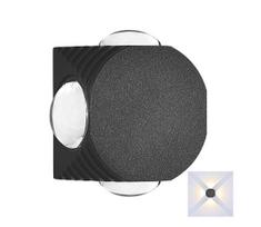 LED sieninis lauko šviestuvas LED/4W/230V 4000K IP54 juoda