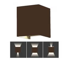 LED Lauko sieninis šviestuvas LED/11W/230V 3000K IP65 rudas