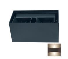 LED Sieninis lauko šviestuvas LED/12W/230V IP54 juodas