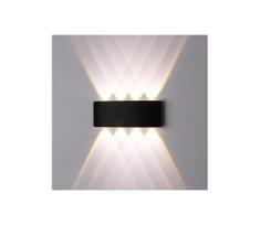 Top Light - LED sieninis lauko šviestuvas RAY LED/8W/230V IP44 4000K juoda