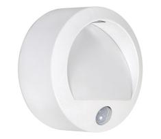 Rabalux 7980 - Sieninis LED lauko šviestuvas su jutikliu AMARILLO LED/1,5W/3xAA IP44 baltas