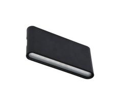Ecolite ZFP12-CR - LED sieninis lauko šviestuvas BRICK 2xLED/6W/230V IP65 juoda