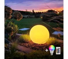 LED RGB Pritemdomas lauko šviestuvas GLOBO 1xE27/8,5W/230V d. 40 cm IP44 + VP