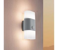 Eglo 97313 - Sieninis LED lauko šviestuvas su jutikliu FAVRIA 1 2xLED/5,5W/230V