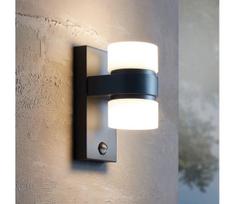 Eglo 96276 - LED sieninis lauko šviestuvas su jutikliu ATOLLARI 2xLED/6W IP44