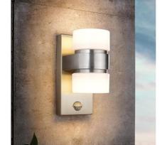 Eglo 96277 - LED sieninis lauko šviestuvas su jutikliu ATOLLARI 2xLED/6W IP44