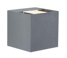 Paulmann 18000 - 2xLED/3W IP65 Lauko sieninis šviestuvas CYBO 230V pilka