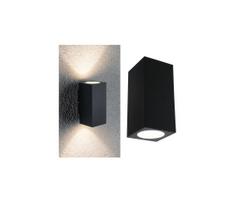 Paulmann 94328 - 2xLED/2,8W IP44 Lauko sieninis šviestuvas FLAME 230V antracitas