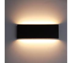 Top Light - LED sieninis lauko šviestuvas LED/12W/230V IP65 juoda