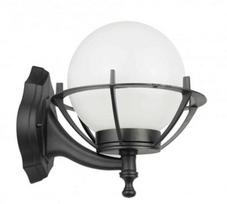 Sieninis lauko šviestuvas Su-Ma Kule 200, 60W, E27, IP43, juodas, 25 cm x 34 cm