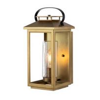 Sieninis lauko šviestuvas Quintiesse Atwater, 60W, E27, IP44, žalvario, 20.8 cm x 44.5 cm