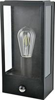 Sieninis lauko šviestuvas AZzardo Niklas AZ4487, 60W, E27, IP44, juodas, 16 cm x 32 cm
