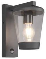 Sieninis lauko šviestuvas Trio Cavado 211069142, 40W, E27, IP44, antracito, 16 cm x 28 cm