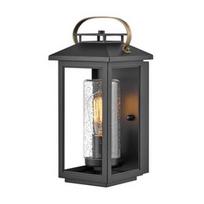 Sieninis lauko šviestuvas Quintiesse Atwater, 60W, E27, IP44, juodas, 16.5 cm x 35.5 cm