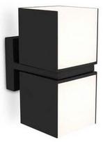 Sieninis lauko šviestuvas Lutec Cuba, 24.4W, LED, IP54, juodas, 10 cm x 21.3 cm