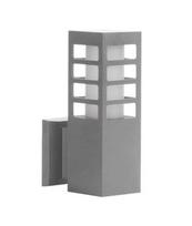 Sieninis lauko šviestuvas Su-Ma Rado III, 18W, E27, IP54, sidabro, 8 cm x 25 cm