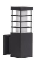 Sieninis lauko šviestuvas Su-Ma Rado II, 18W, E27, IP54, juodas, 8 cm x 25 cm