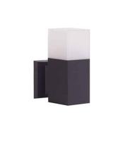 Sieninis lauko šviestuvas Su-Ma Cube, 20W, E27, IP44, juodas, 8 cm x 20.8 cm
