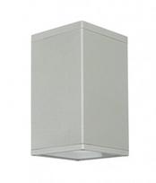 Sieninis lauko šviestuvas Su-Ma Adela 8003, 60W, E27, IP54, sidabro, 12 cm x 21 cm