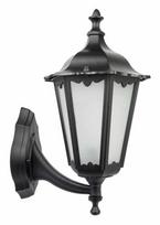 Sieninis lauko šviestuvas Su-Ma Retro Classic, 60W, E27, IP43, juodas, 24 cm x 45 cm