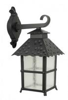 Sieninis lauko šviestuvas Su-Ma Cadiz, 60W, E27, IP43, juodas, 18.5 cm x 41 cm