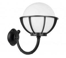 Sieninis lauko šviestuvas Su-Ma Kule 250, 60W, E27, IP43, juodas, 30 cm x 40 cm