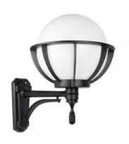 Sieninis lauko šviestuvas Su-Ma Kule 250, 60W, E27, IP43, juodas, 30 cm x 47 cm
