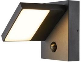 Sieninis lauko šviestuvas SLV Abridor Sensor, 12W, LED, IP54, antracito, 17.5 cm x 16 cm