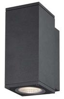 Sieninis lauko šviestuvas SLV Enola Square S, 6W, LED, IP65, antracito, 7 cm x 16 cm
